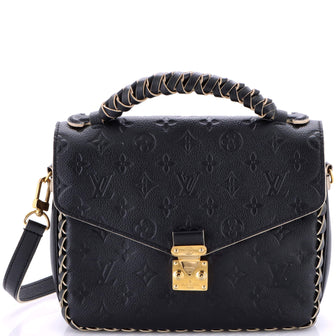 Louis Vuitton Braided Handle Pochette Metis Monogram Empreinte Leather