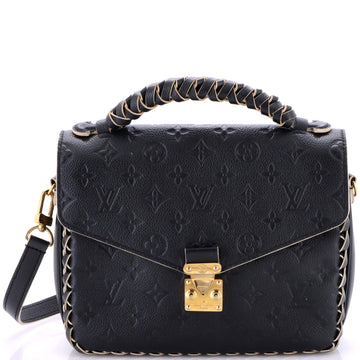 Louis Vuitton Braided Handle Pochette Metis Monogram Empreinte Leather