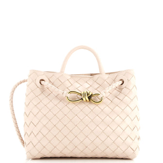 Bottega Veneta Andiamo Top Handle Bag Intrecciato Nappa Small