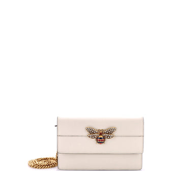 Gucci Queen Margaret Chain Wallet Leather Mini