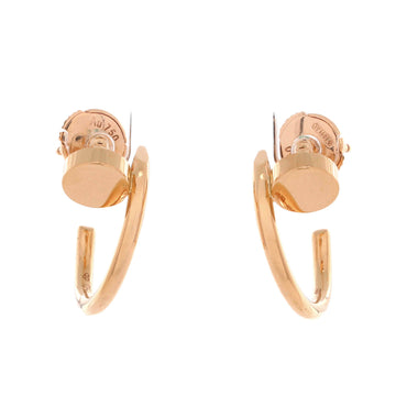 Cartier Juste un Clou Hoop Earrings 18K Rose Gold Small