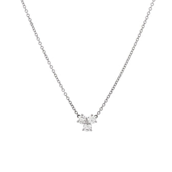 Tiffany & Co. Aria Pendant Necklace Platinum and Diamonds