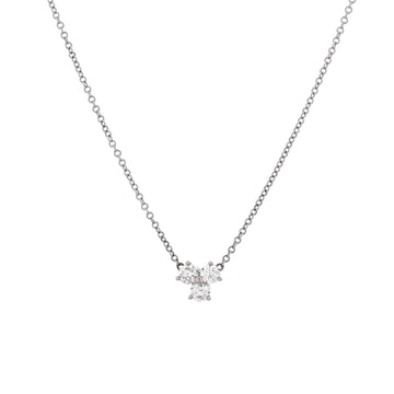 Tiffany & Co. Aria Pendant Necklace Platinum and Diamonds