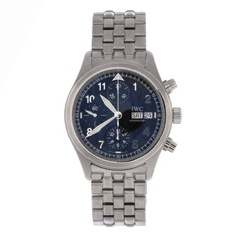 IWC Schaffhausen Pilot Spitfire Chronograph Automatic Watch Stainless Steel 39