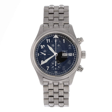 IWC Schaffhausen Pilot Spitfire Chronograph Automatic Watch Stainless Steel 39
