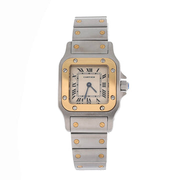 Cartier Santos de Cartier Galbee Quartz Watch Stainless Steel and Yellow Gold 24