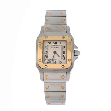 Cartier Santos de Cartier Galbee Quartz Watch Stainless Steel and Yellow Gold 24
