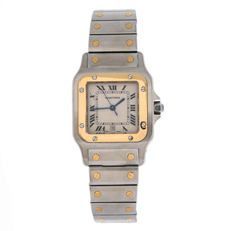 Cartier Santos de Cartier Galbee Quartz Watch Stainless Steel and Yellow Gold 29