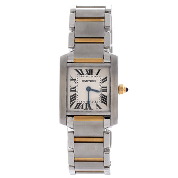 Cartier Tank Francaise Quartz Watch Stainless Steel and Yellow Gold 20