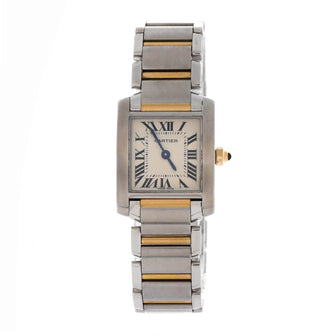 Cartier Tank Francaise Quartz Watch Stainless Steel and Yellow Gold 20