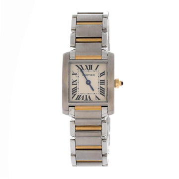 Cartier Tank Francaise Quartz Watch Stainless Steel and Yellow Gold 20