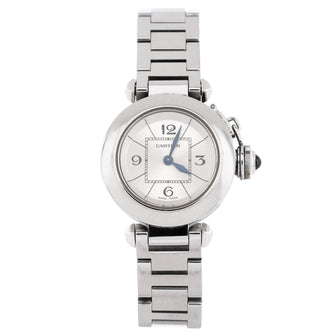 Cartier Miss Pasha Quartz Watch Stainless Steel 27