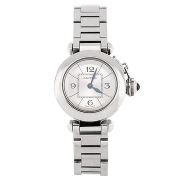 Cartier Miss Pasha Quartz Watch Stainless Steel 27
