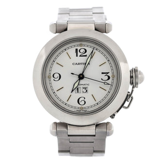 Cartier Pasha C Big Date Automatic Watch Stainless Steel 35