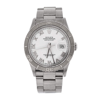 Rolex Oyster Perpetual Datejust Turn-O-Graph Automatic Watch Stainless Steel and White Gold 36