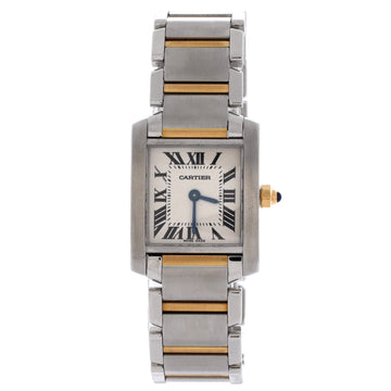 Cartier Tank Francaise Quartz Watch Stainless Steel and Yellow Gold 20