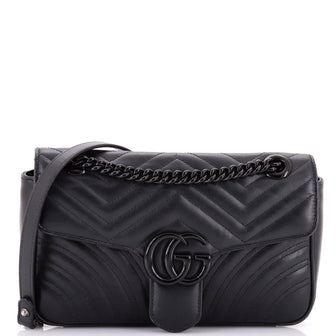 Gucci GG Marmont Flap Bag Matelasse Leather Medium