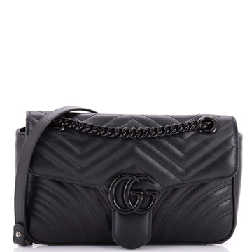 Gucci GG Marmont Flap Bag Matelasse Leather Medium