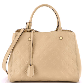 Louis Vuitton Montaigne Handbag Monogram Empreinte Leather MM