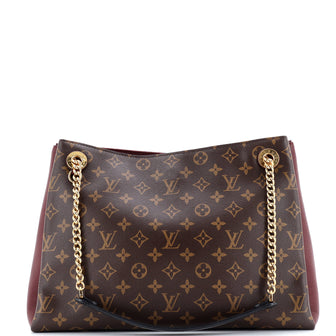 Louis Vuitton Surene Handbag Monogram Canvas with Leather MM