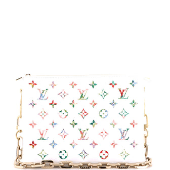 Coussin Bag Monogram Flower Embossed Lambskin PM