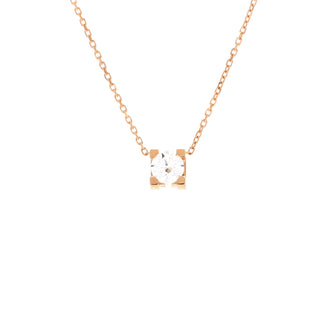 Cartier C de Cartier Necklace 18K Rose Gold and Diamond 0.50-0.59CT
