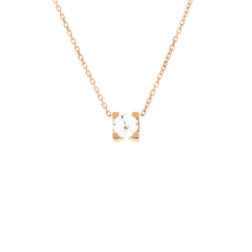 Cartier C de Cartier Necklace 18K Rose Gold and Diamond 0.50-0.59CT