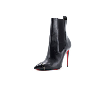 Christian Louboutin Women's Banjo Chelsea Boots Spiked Leather 100
