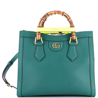 Gucci Diana NM Bamboo Handle Tote Leather Small