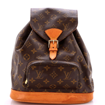 Louis Vuitton Vintage Montsouris Backpack Monogram Canvas MM