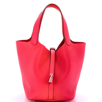 Hermes Picotin Lock Bag Tricolor Clemence MM