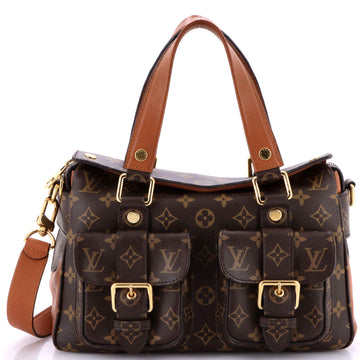 Louis Vuitton Manhattan NM Handbag Monogram Canvas with Leather
