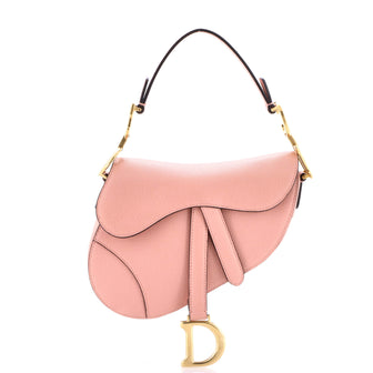 Christian Dior Saddle Handbag Leather Mini