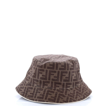 Fendi Reversible Bucket Hat Zucca Canvas and Cotton