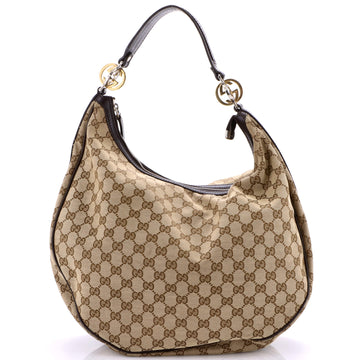 Gucci Twins Hobo GG Canvas Medium