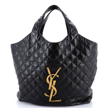 Saint Laurent Icare Shopping Tote Quilted Leather Maxi