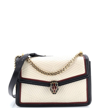 Bvlgari Serpenti Forever Shoulder Bag Quilted Leather Small