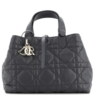 Christian Dior Toujours Tote Bag Macrocannage Quilt Calfskin Medium