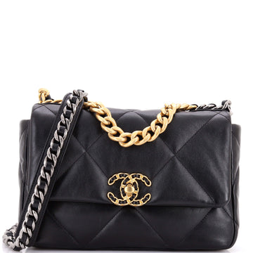 Chanel 19 Flap Bag Quilted Leather Medium