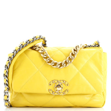 Chanel 19 Flap Bag Quilted Leather Medium