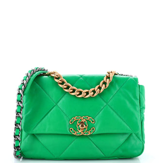 Chanel 19 Flap Bag Quilted Leather Medium