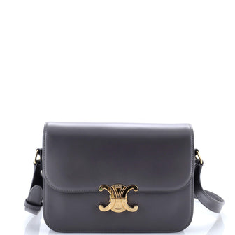 Celine Triomphe Shoulder Bag Smooth Calfskin Medium