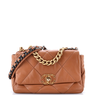 Chanel 19 Flap Bag Quilted Leather Medium