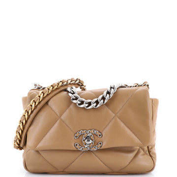 Chanel 19 Flap Bag Quilted Leather Medium