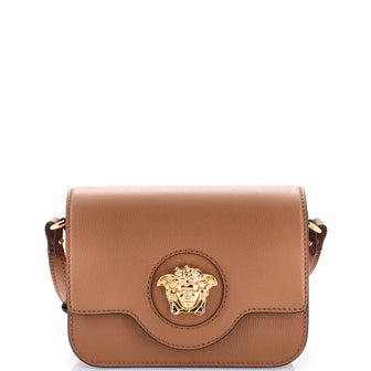 Versace La Medusa Flap Shoulder Bag Leather Small