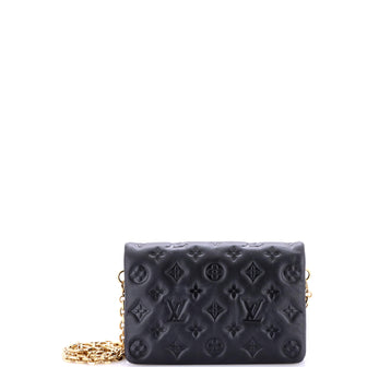 Louis Vuitton Coussin Pochette Monogram Embossed Lambskin