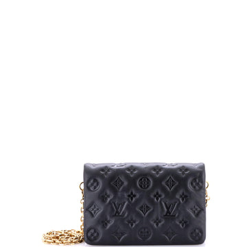 Louis Vuitton Coussin Pochette Monogram Embossed Lambskin