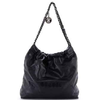 Chanel 22 Chain Hobo Quilted Calfskin Large