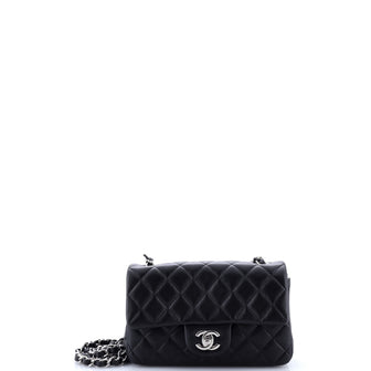Chanel Classic Single Flap Bag Quilted Lambskin Mini