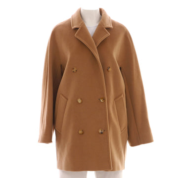 Max Mara Women's 101801 Icon Double Breasted Short Coat Wool and Cashmere Blend